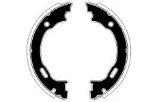 Sada brzdových čelistí, parkovací brzda RAICAM RA28820