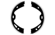 Sada brzdových čelistí, parkovací brzda RAICAM RA28970