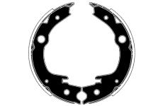 Sada brzdových čelistí, parkovací brzda RAICAM RA28980