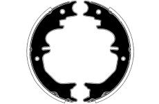 Sada brzdových čelistí, parkovací brzda RAICAM RA29470