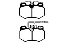 Sada brzdových destiček, kotoučová brzda RAICAM RA.0296.0