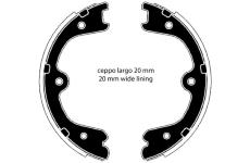 Sada brzdových čelistí, parkovací brzda RAICAM RA29730