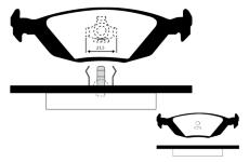 Sada brzdových destiček, kotoučová brzda RAICAM RA.0311.1