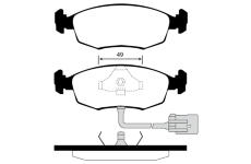 Sada brzdových destiček, kotoučová brzda RAICAM RA.0318.2