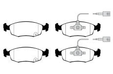 Sada brzdových destiček, kotoučová brzda RAICAM RA.0318.9