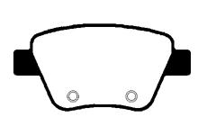 Sada brzdových destiček, kotoučová brzda RAICAM RA.0346.0