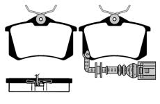 Sada brzdových destiček, kotoučová brzda RAICAM RA.0348.3
