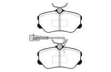 Sada brzdových destiček, kotoučová brzda RAICAM RA.0372.0