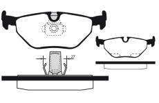 Sada brzdových destiček, kotoučová brzda RAICAM RA.0387.0