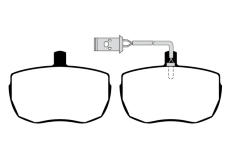 Sada brzdových destiček, kotoučová brzda RAICAM RA.0409.2