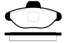 Sada brzdových destiček, kotoučová brzda RAICAM RA.0418.0