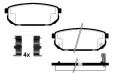 Sada brzdových destiček, kotoučová brzda RAICAM RA.0421.0K1