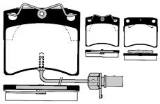 Sada brzdových destiček, kotoučová brzda RAICAM RA.0430.2