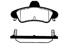 Sada brzdových destiček, kotoučová brzda RAICAM RA.0450.2