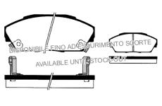 Sada brzdových destiček, kotoučová brzda RAICAM RA.0455.0