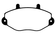 Sada brzdových destiček, kotoučová brzda RAICAM RA.0462.0