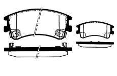 Sada brzdových destiček, kotoučová brzda RAICAM RA.0475.0