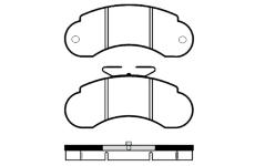 Sada brzdových destiček, kotoučová brzda RAICAM RA.0484.1