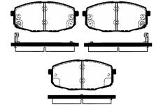 Sada brzdových destiček, kotoučová brzda RAICAM RA.0487.0