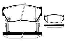 Sada brzdových destiček, kotoučová brzda RAICAM RA.0498.0