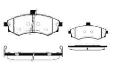 Sada brzdových destiček, kotoučová brzda RAICAM RA.0503.0