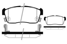 Sada brzdových destiček, kotoučová brzda RAICAM RA.0506.1