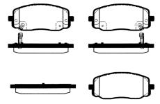 Sada brzdových destiček, kotoučová brzda RAICAM RA.0512.0