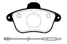 Sada brzdových destiček, kotoučová brzda RAICAM RA.0540.0