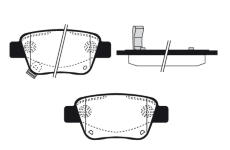 Sada brzdových destiček, kotoučová brzda RAICAM RA.0568.0