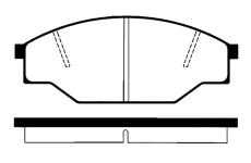 Sada brzdových destiček, kotoučová brzda RAICAM RA.0576.0