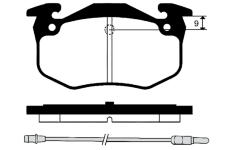 Sada brzdových destiček, kotoučová brzda RAICAM RA.0608.0
