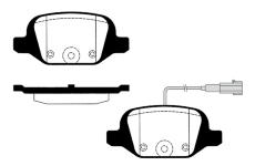 Sada brzdových destiček, kotoučová brzda RAICAM RA.0609.1
