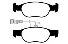Sada brzdových destiček, kotoučová brzda RAICAM RA.0612.0