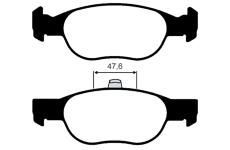 Sada brzdových destiček, kotoučová brzda RAICAM RA.0612.2
