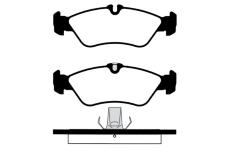 Sada brzdových destiček, kotoučová brzda RAICAM RA.0629.1