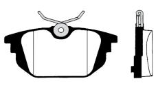 Sada brzdových destiček, kotoučová brzda RAICAM RA.0650.0