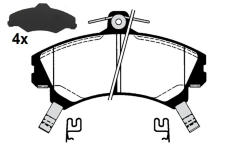 Sada brzdových destiček, kotoučová brzda RAICAM RA.0661.1