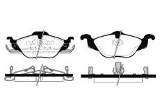 Sada brzdových destiček, kotoučová brzda RAICAM RA.0663.0