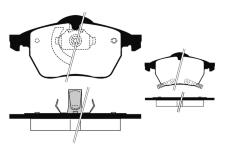Sada brzdových destiček, kotoučová brzda RAICAM RA.0674.0