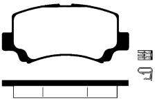 Sada brzdových destiček, kotoučová brzda RAICAM RA.0683.0