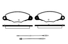 Sada brzdových destiček, kotoučová brzda RAICAM RA.0685.0