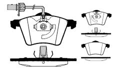 Sada brzdových destiček, kotoučová brzda RAICAM RA.0687.1