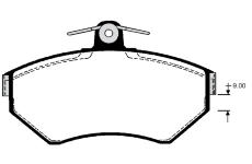 Sada brzdových destiček, kotoučová brzda RAICAM RA.0695.0