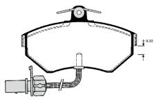 Sada brzdových destiček, kotoučová brzda RAICAM RA.0695.2