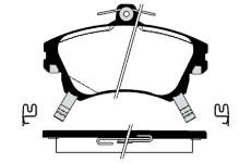 Sada brzdových destiček, kotoučová brzda RAICAM RA.0696.0