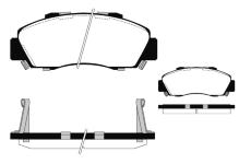 Sada brzdových destiček, kotoučová brzda RAICAM RA.0699.0