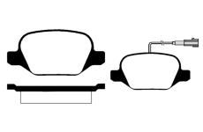 Sada brzdových destiček, kotoučová brzda RAICAM RA.0700.2
