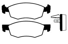 Sada brzdových destiček, kotoučová brzda RAICAM RA.0704.0