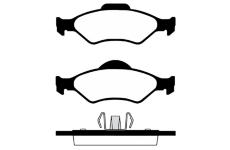 Sada brzdových destiček, kotoučová brzda RAICAM RA.0707.0