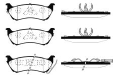 Sada brzdových destiček, kotoučová brzda RAICAM RA.0736.0